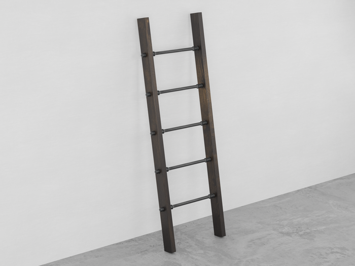 Pipe and Wood Blanket Ladder