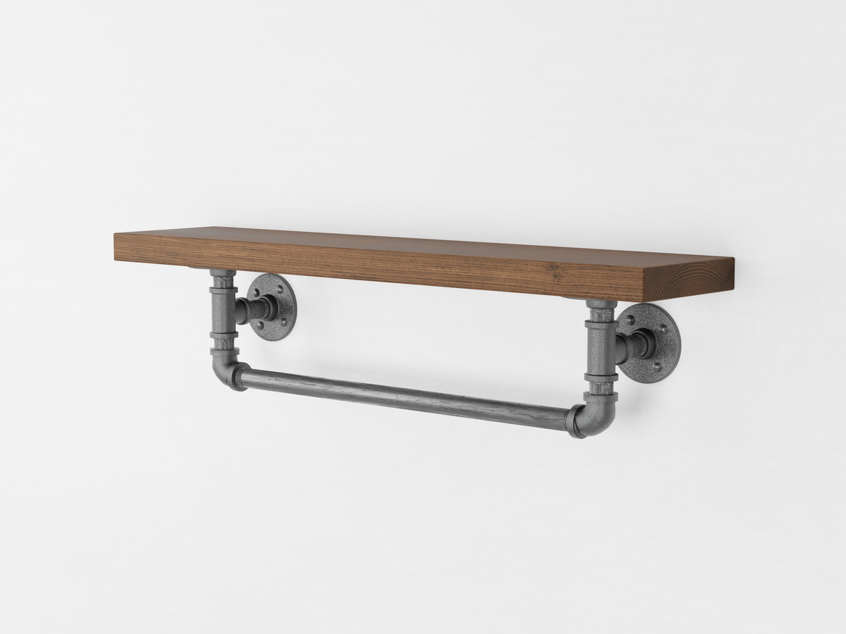 Pipe Towel Rack Pipe And Wood Designs