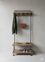 Load image into Gallery viewer, Entryway Coat Rack &amp; Bench