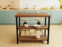 Load image into Gallery viewer, Steel &amp; Wood Kitchen Island