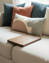 Load image into Gallery viewer, wooden sofa cup holder || sofa tray || sofa drink holder || sofa seat tray rest || sofa cushion tray