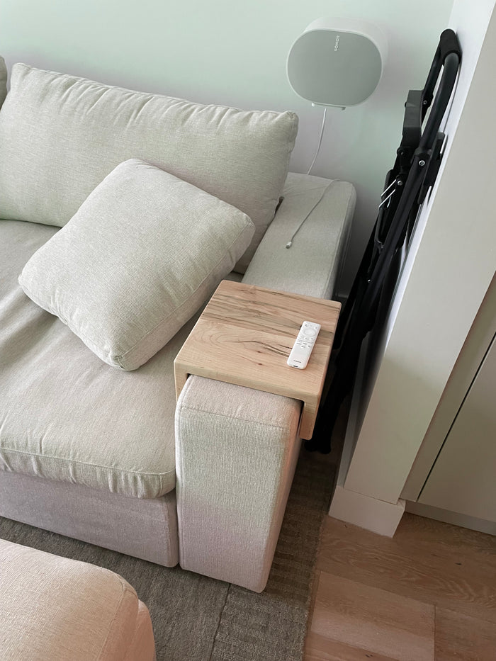 Sofa arm tray table