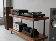 Load image into Gallery viewer, Pipe &amp; Wood Audio Console