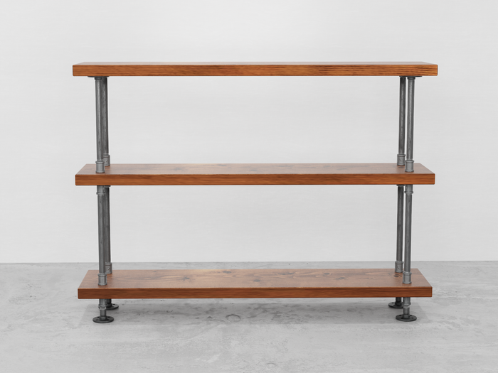 Modern Pipe & Wood Console Table