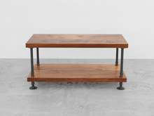 Load image into Gallery viewer, Industrial Pipe &amp; Wood Coffee Table