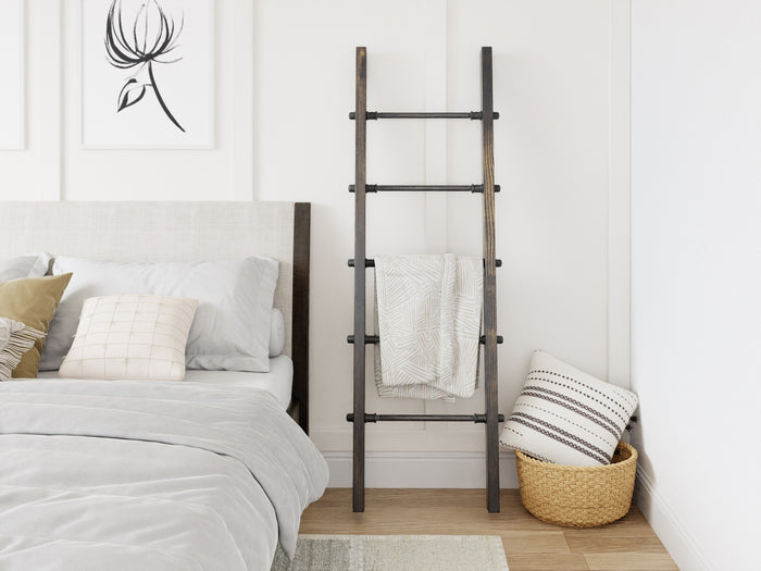 Pipe and Wood Blanket Ladder