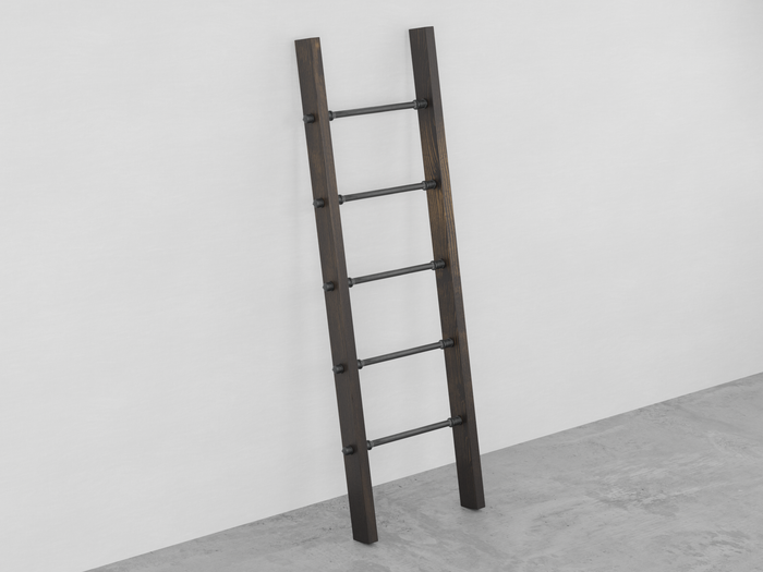 Pipe & Wood Blanket Ladder