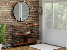 Load image into Gallery viewer, Modern Pipe &amp; Wood Console Table