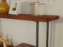 Load image into Gallery viewer, Industrial Entryway Table with Shelf