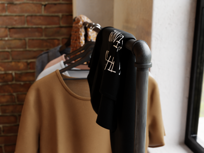 Pipe clothing rack