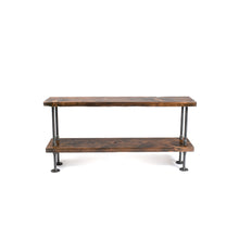 Load image into Gallery viewer, Industrial TV Stand - Pipe And Wood Designs 