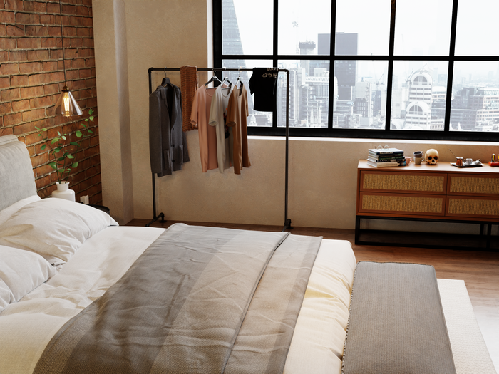 Pipe clothing rack