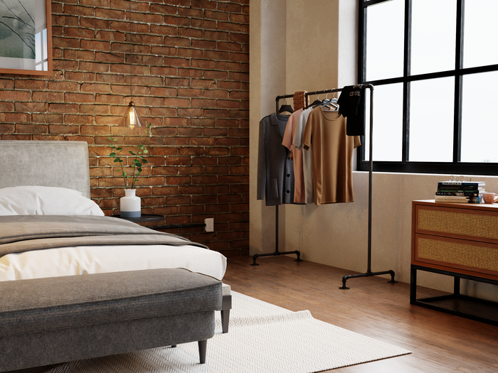 Pipe clothing rack