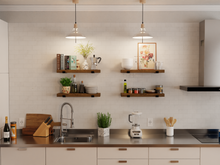 Load image into Gallery viewer, Wood Shelf with J Brackets (1 shelf)