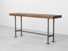 Load image into Gallery viewer, Pipe and Wood Bench