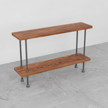 Load image into Gallery viewer, Industrial Entryway Table with Shelf