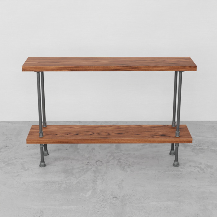Industrial Entryway Table with Shelf