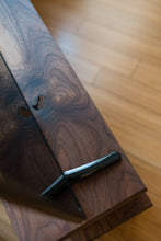 Load image into Gallery viewer, Solid Walnut Wood TV Stand - Pipe And Wood Designs 