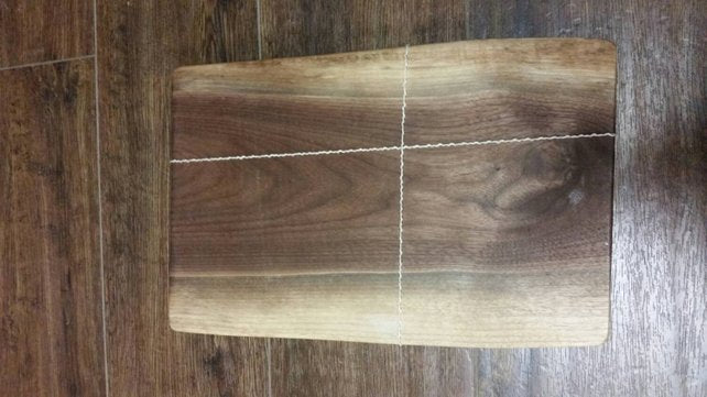 Rustic Live Edge Serving Board - Pipe And Wood Designs 