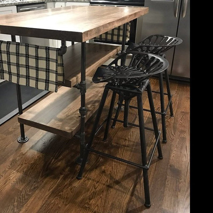 Pipe and Wood Kitchen Island - Pipe And Wood Designs 