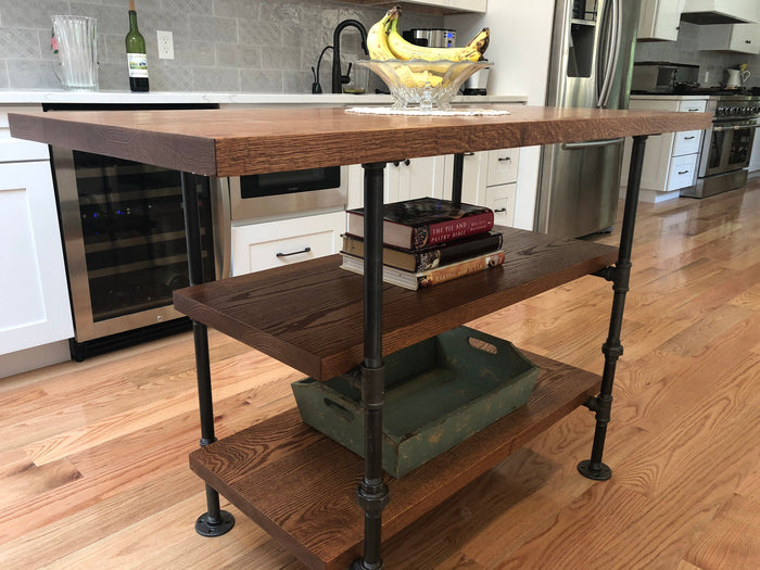 Pipe and Wood Kitchen Island - Pipe And Wood Designs 