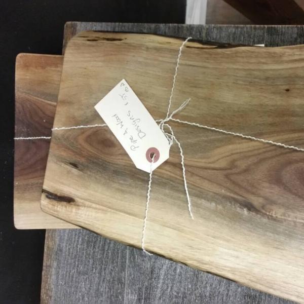 Rustic Live Edge Serving Board - Pipe And Wood Designs 