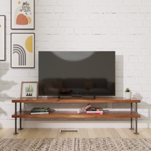 Load image into Gallery viewer, Rustic Industrial TV Stand