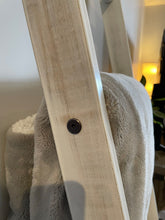 Load image into Gallery viewer, Solid Hardwood Blanket Ladder - Distressed White